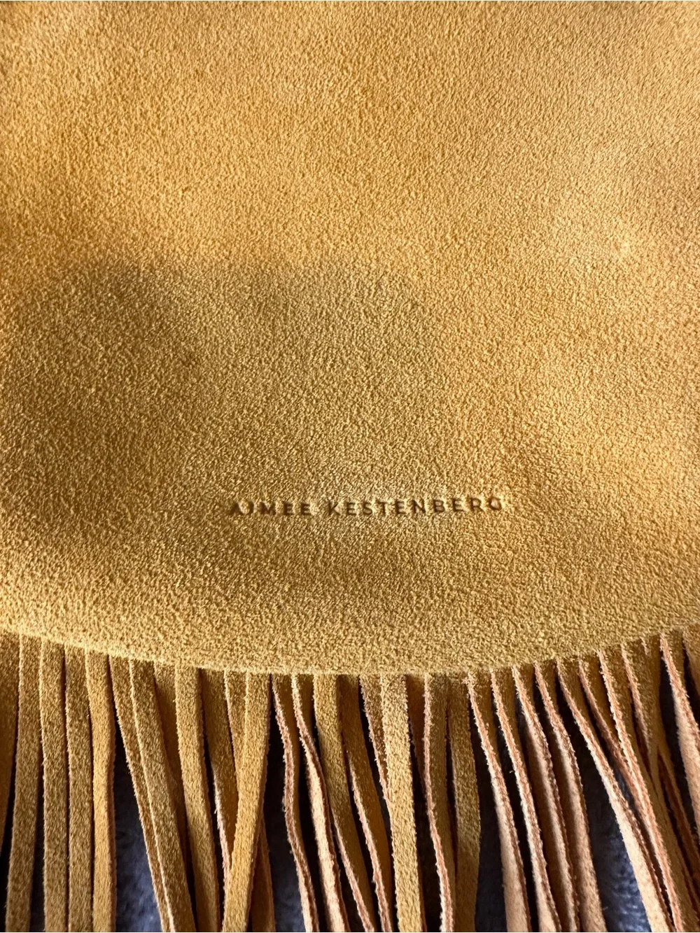 Aimee Kestenberg Kane Convertible shoulder Bag in Sunshine Fringe Suede Boho GUC